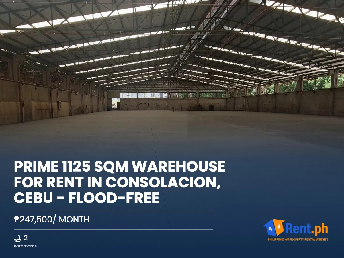 Prime 1125 SQM Warehouse for Rent in Consolacion, Cebu - Flood-Free