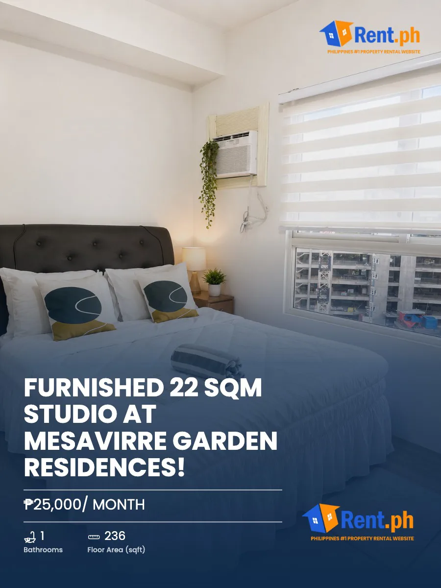 Furnished 22 SQM Studio at Mesavirre Garden Residences! - Secondary Image