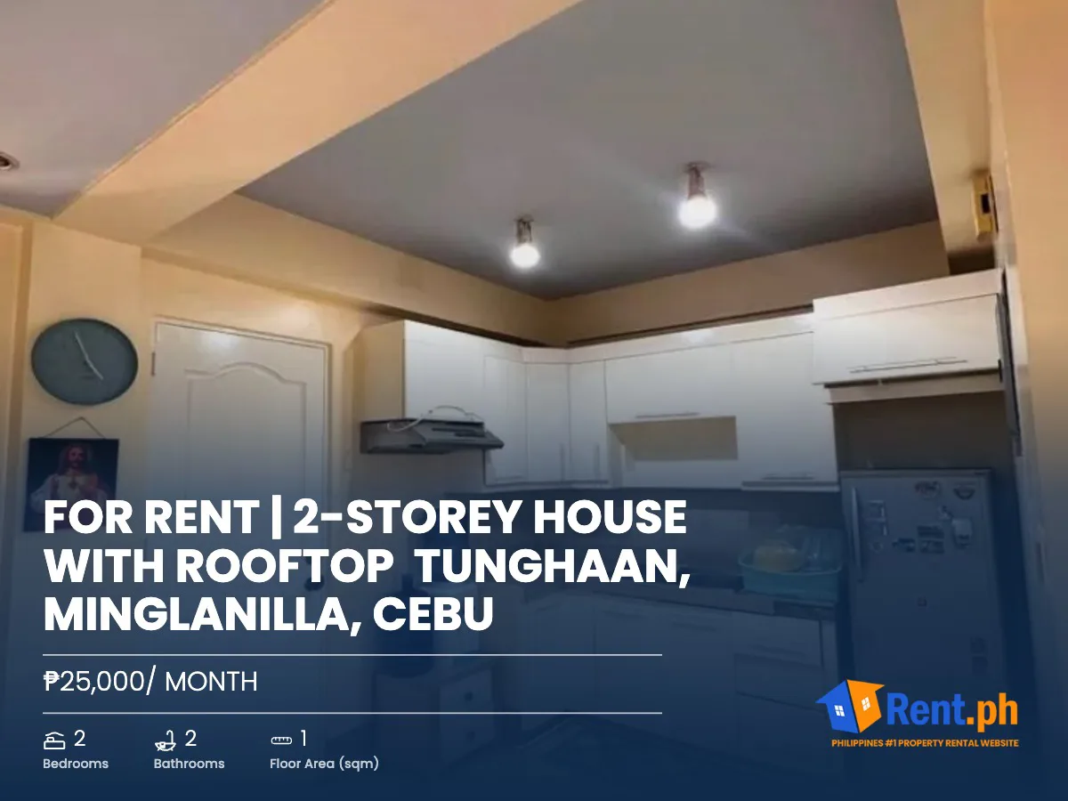 FOR RENT | 2-STOREY HOUSE WITH ROOFTOP  Tunghaan, Minglanilla, Cebu 