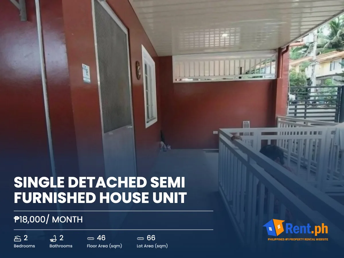 Single Detached Semi Furnished House Unit