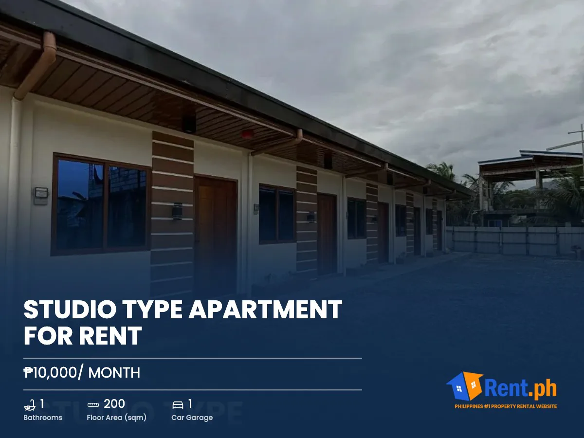 Studio type Apartment for Rent