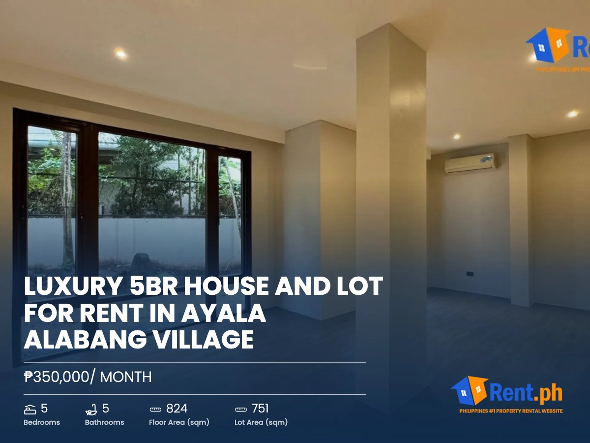 Luxury 5BR House and Lot For Rent in Ayala Alabang Village