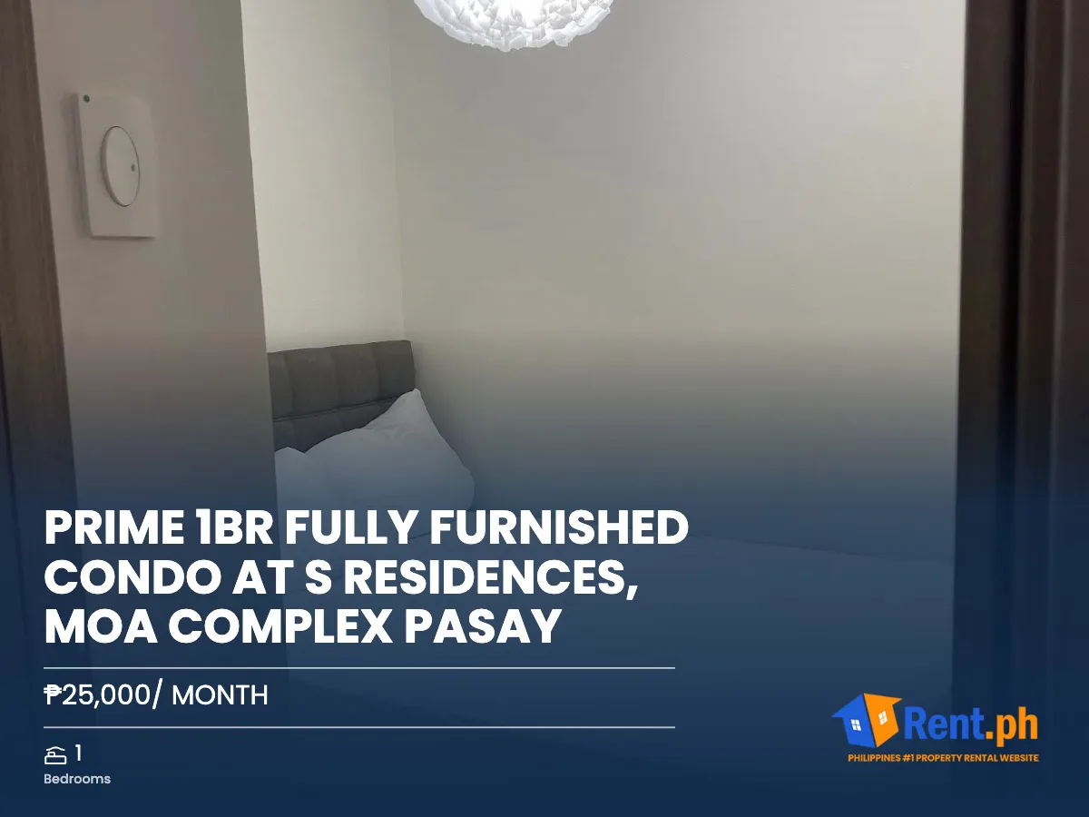 Prime 1BR Fully Furnished Condo at S Residences, MOA Complex Pasay