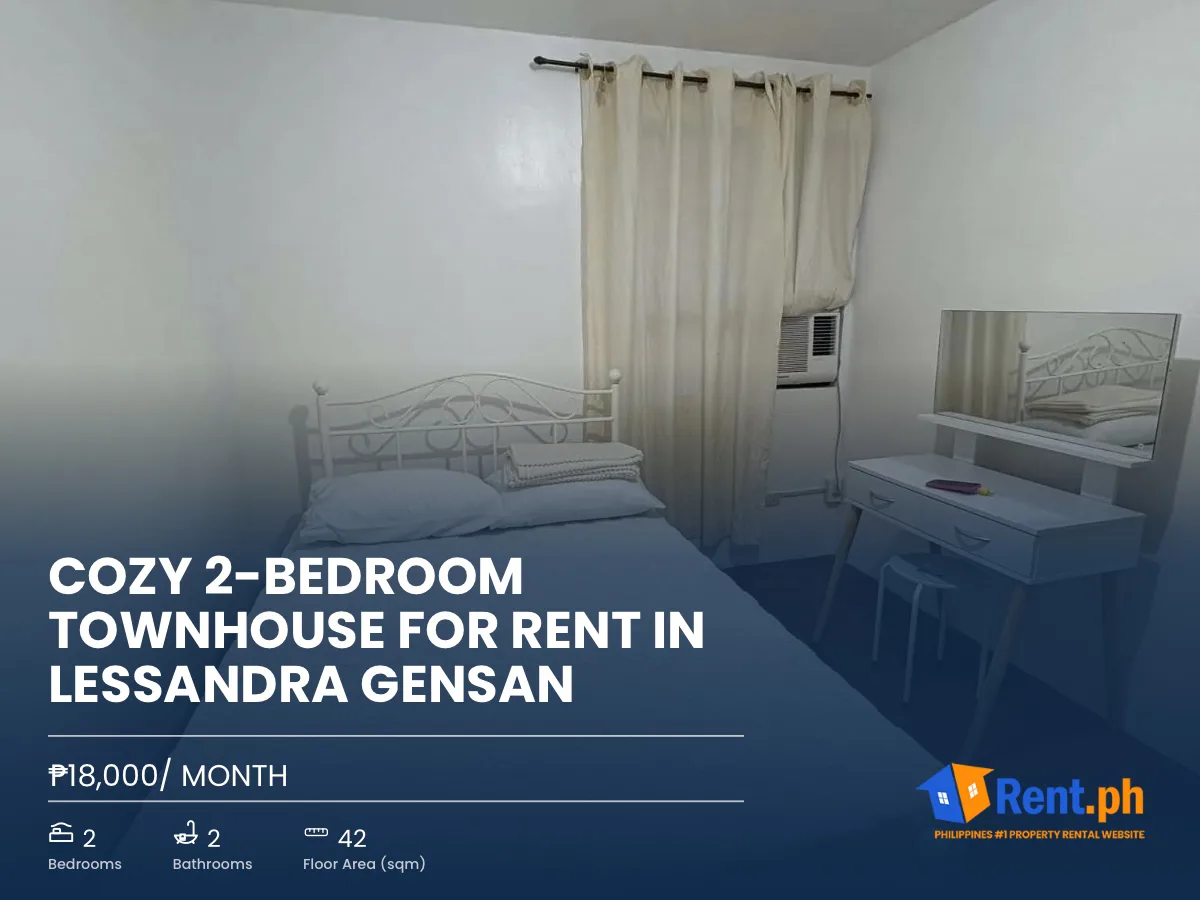 Cozy 2-Bedroom Townhouse For Rent in Lessandra GenSan