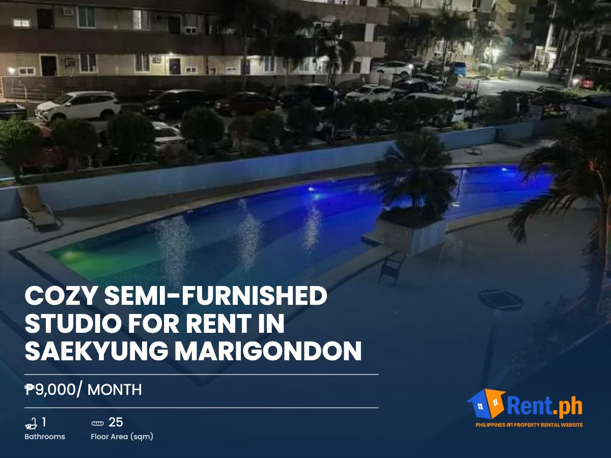 Cozy Semi-Furnished Studio For Rent in Saekyung Marigondon