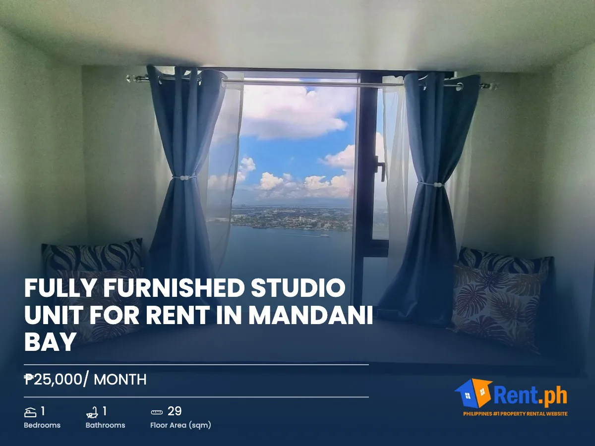 FULLY FURNISHED STUDIO UNIT FOR RENT IN MANDANI BAY 