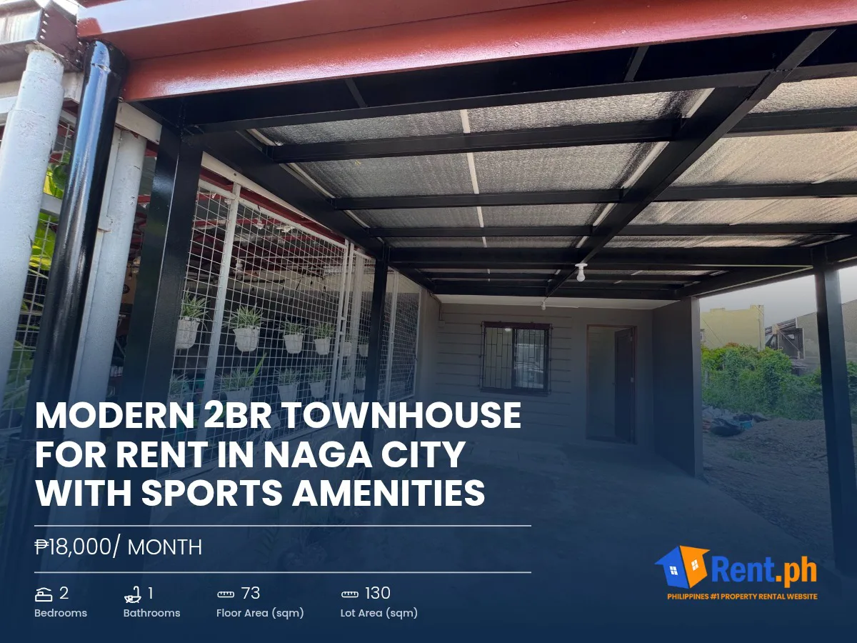 Modern 2BR Townhouse For Rent in Naga City with Sports Amenities