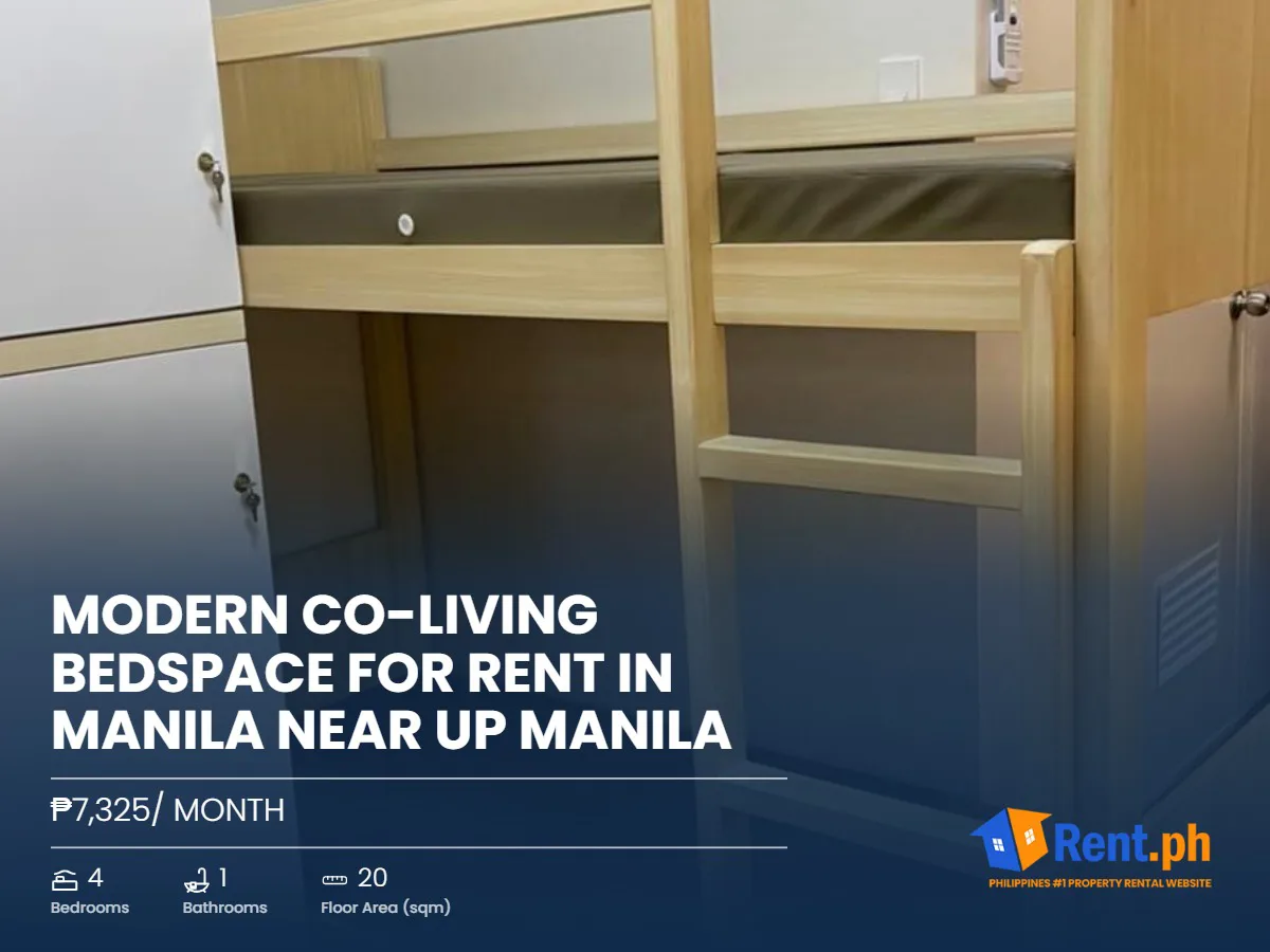 Modern Co-Living Bedspace For Rent in Manila near UP Manila