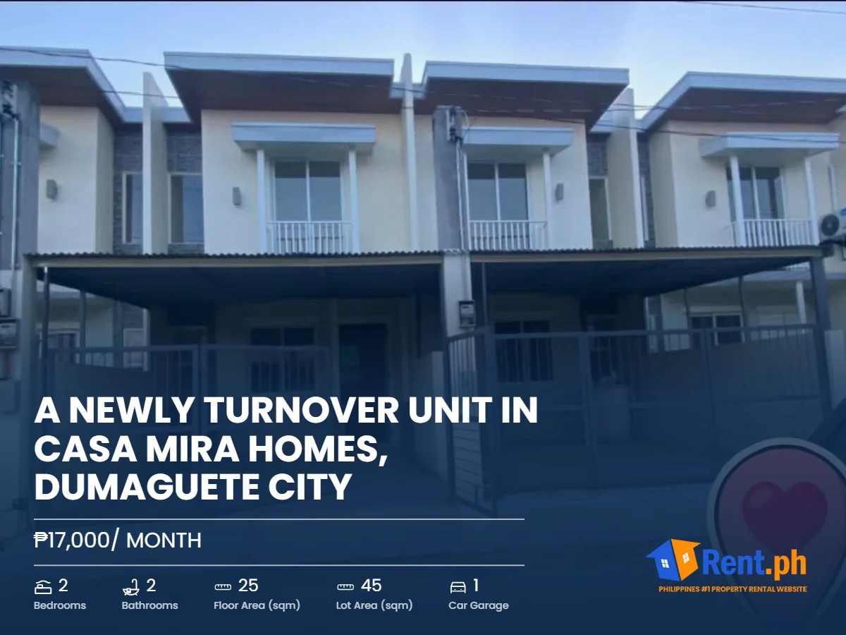 A Newly Turnover Unit in Casa Mira Homes, Dumaguete City