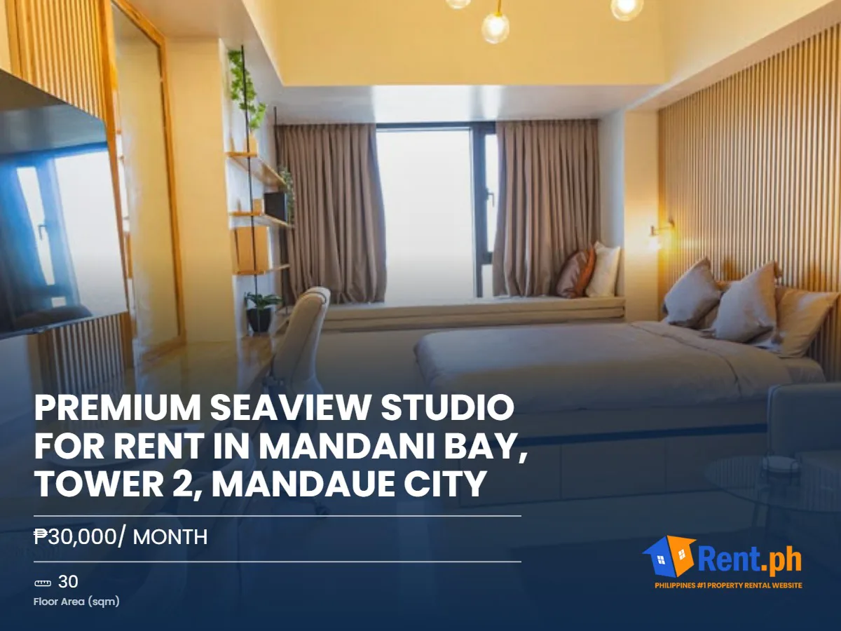Premium Seaview Studio for RENT in Mandani Bay, Tower 2, Mandaue City