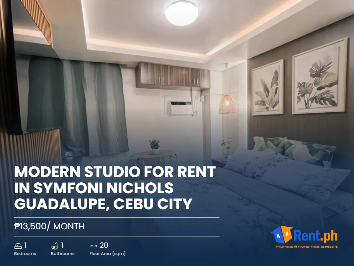 Modern Studio for RENT in Symfoni Nichols Guadalupe, Cebu City