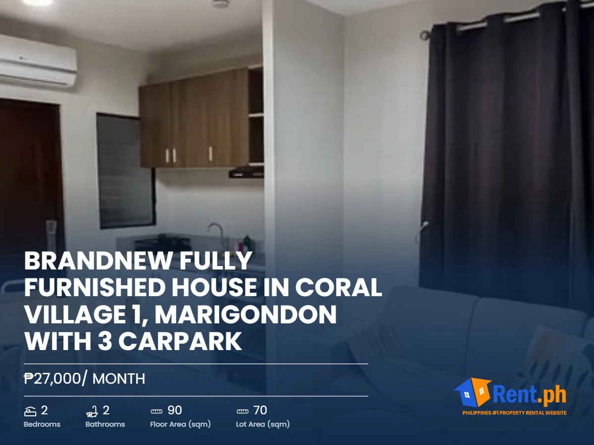 Brandnew Fully Furnished House in Coral Village 1, Marigondon with 3 Carpark