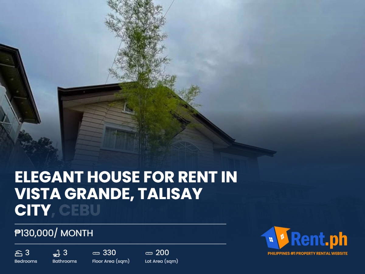 Elegant House for RENT in Vista Grande, Talisay City