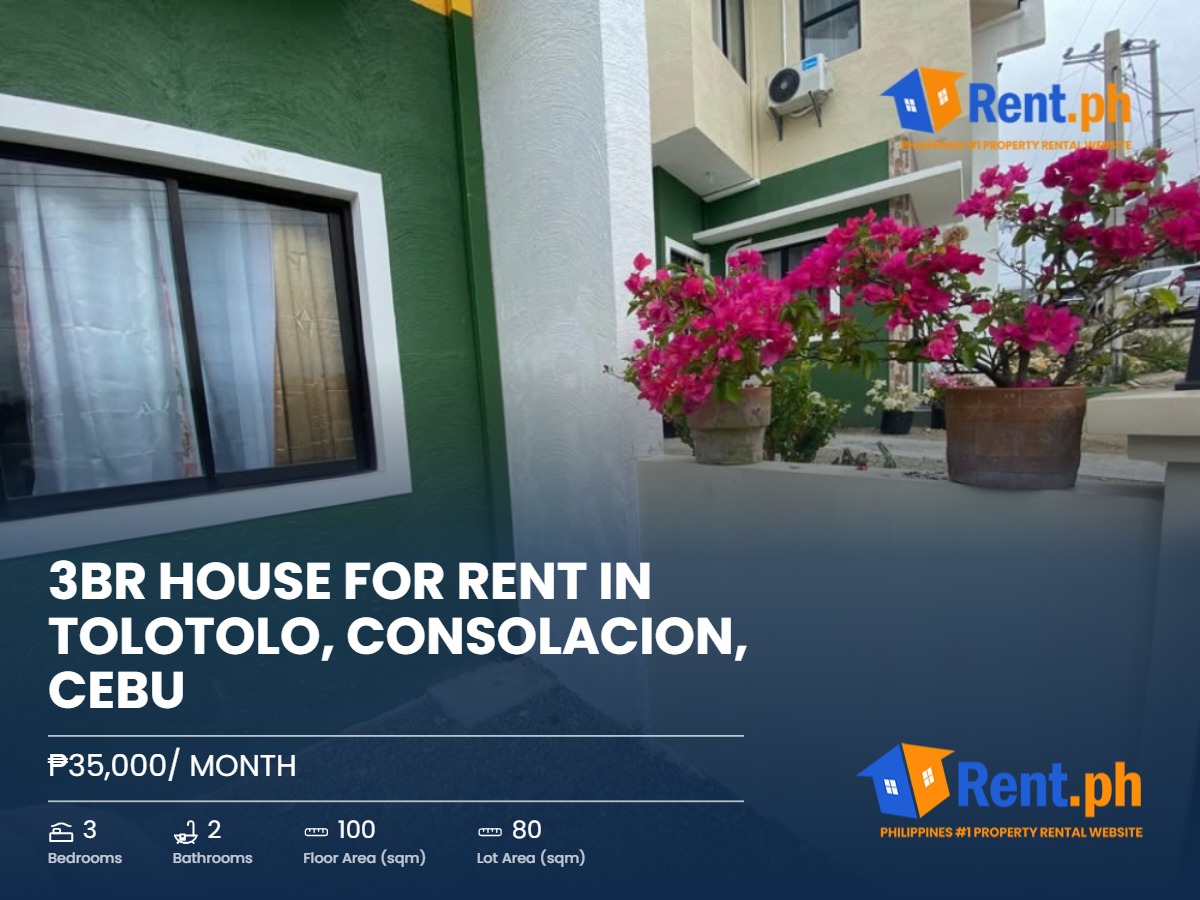 3BR House for RENT in Tolotolo, Consolacion, Cebu