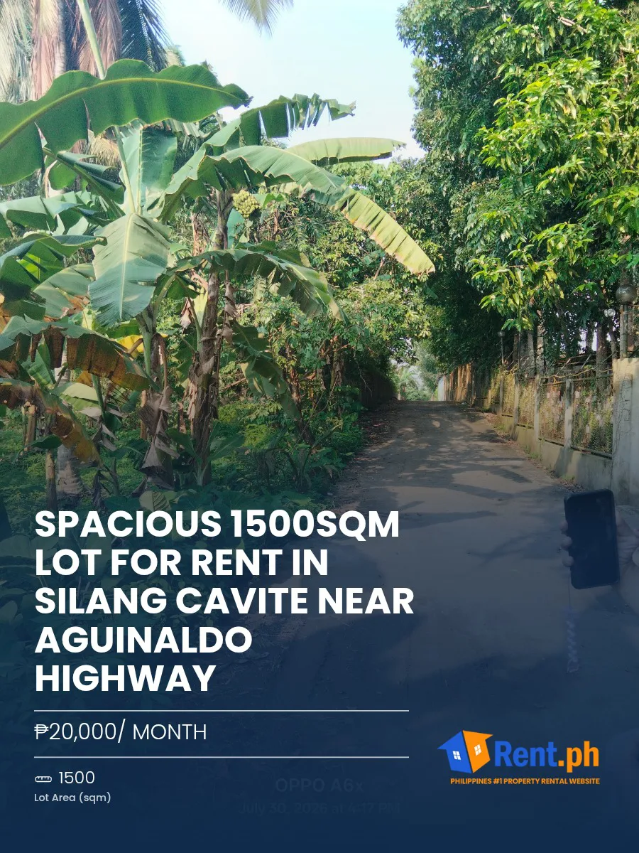 Spacious 1500sqm Lot For Rent in Silang Cavite near Aguinaldo Highway - Secondary Image