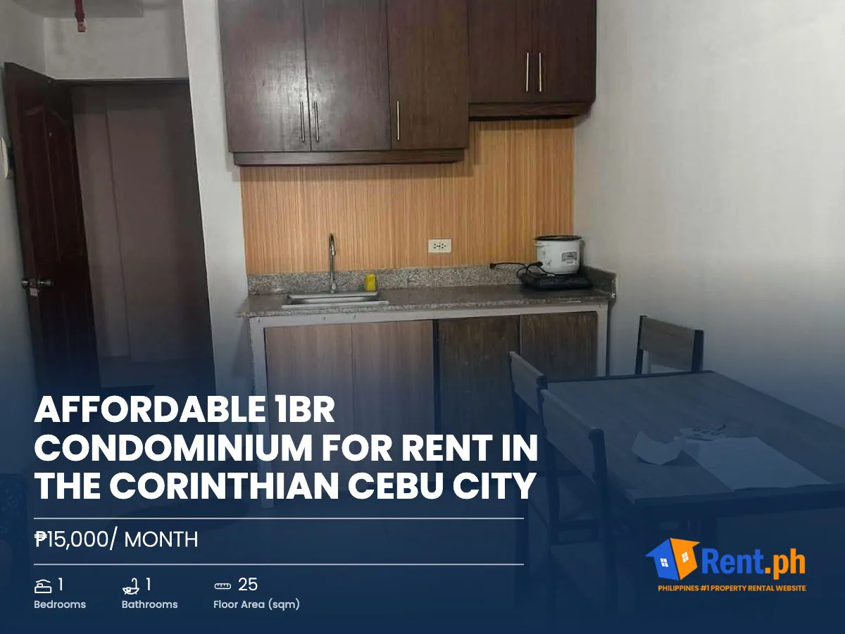 Affordable 1BR Condominium For Rent in The Corinthian Cebu City