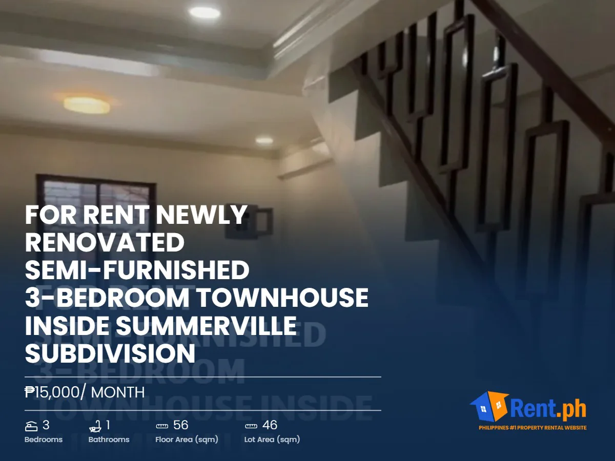 for-rent-newly-renovated-semi-furnished-3-bedroom-townhouse-inside-summerville-subdivision-for-rent