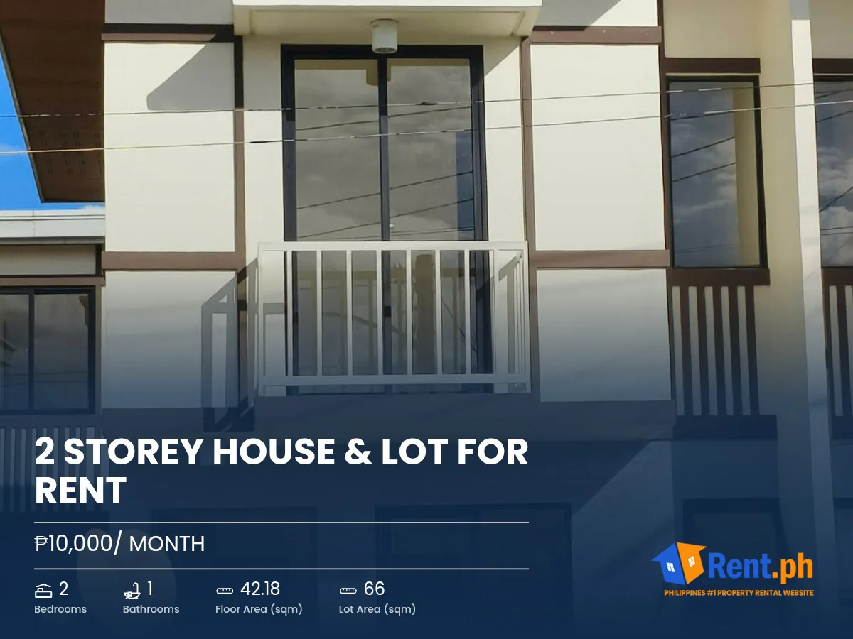 2 Storey House & Lot For Rent