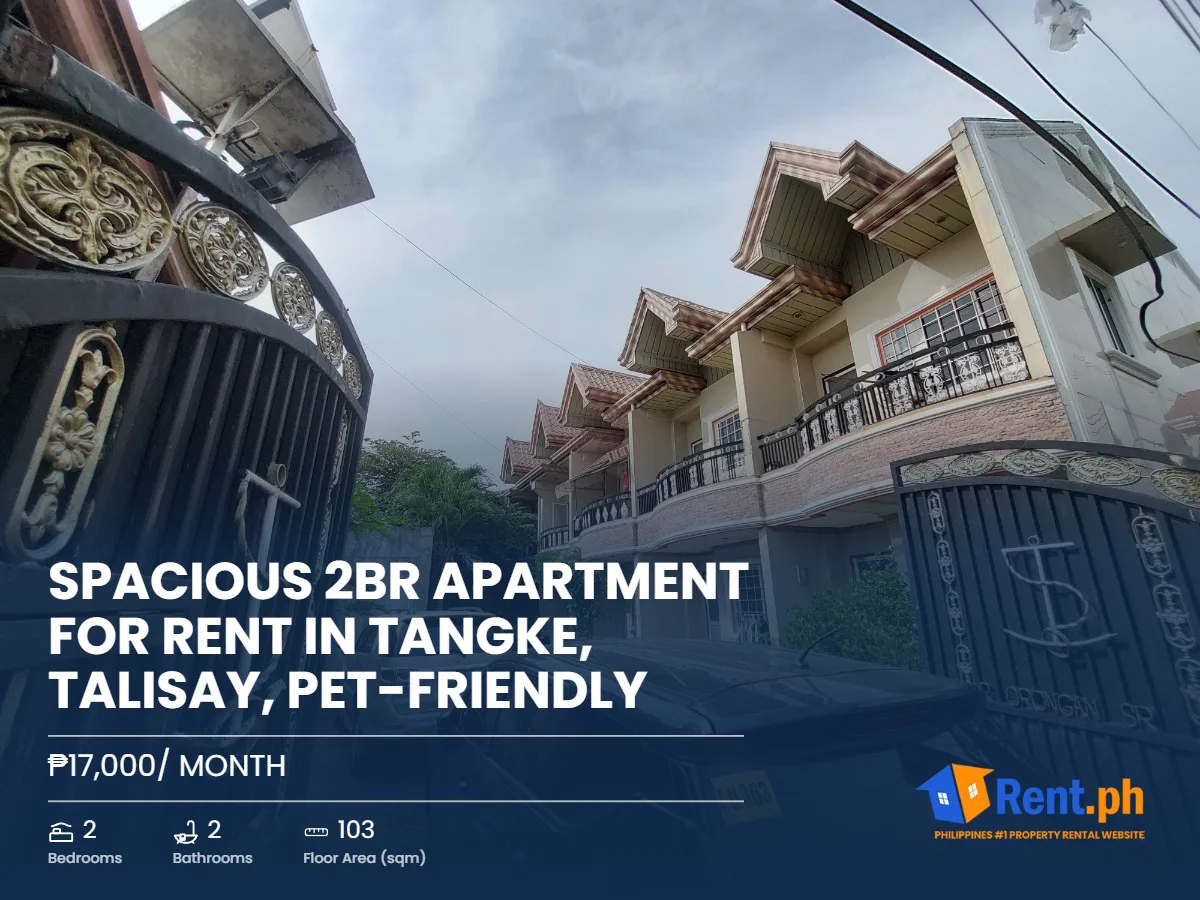 Spacious 2BR Apartment For Rent in Tangke, Talisay, Pet-Friendly
