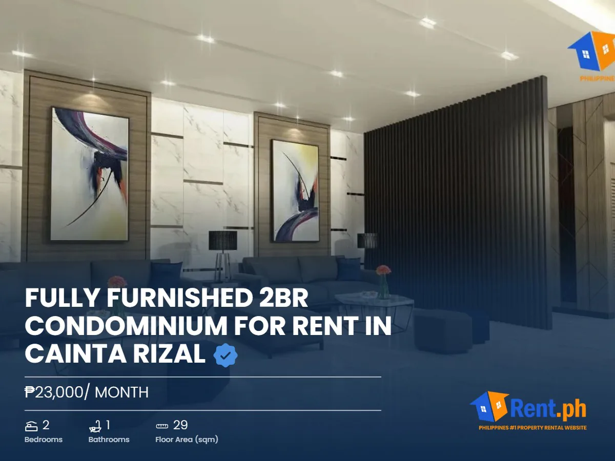 Fully Furnished 2BR Condominium For Rent in Cainta Rizal