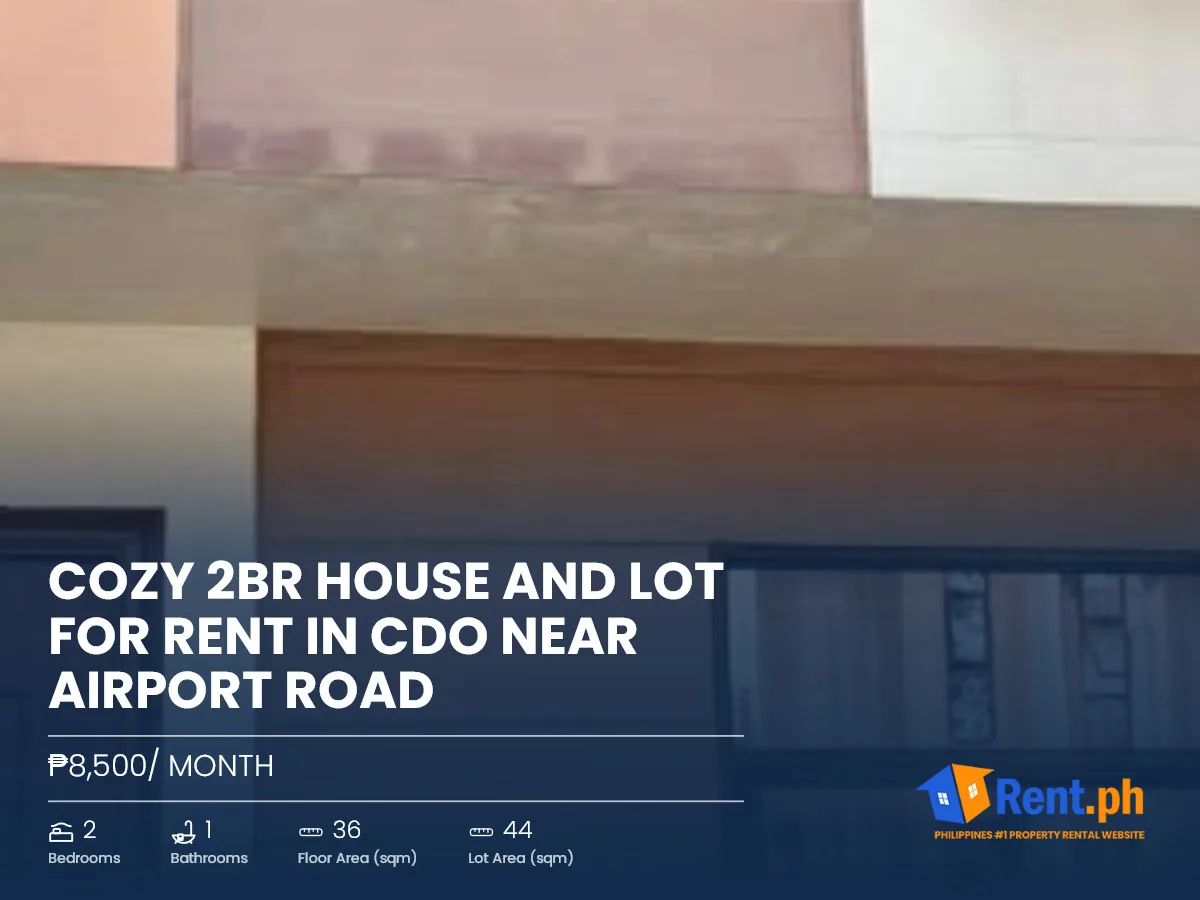 Cozy 2BR House and Lot For Rent in CDO near Airport Road