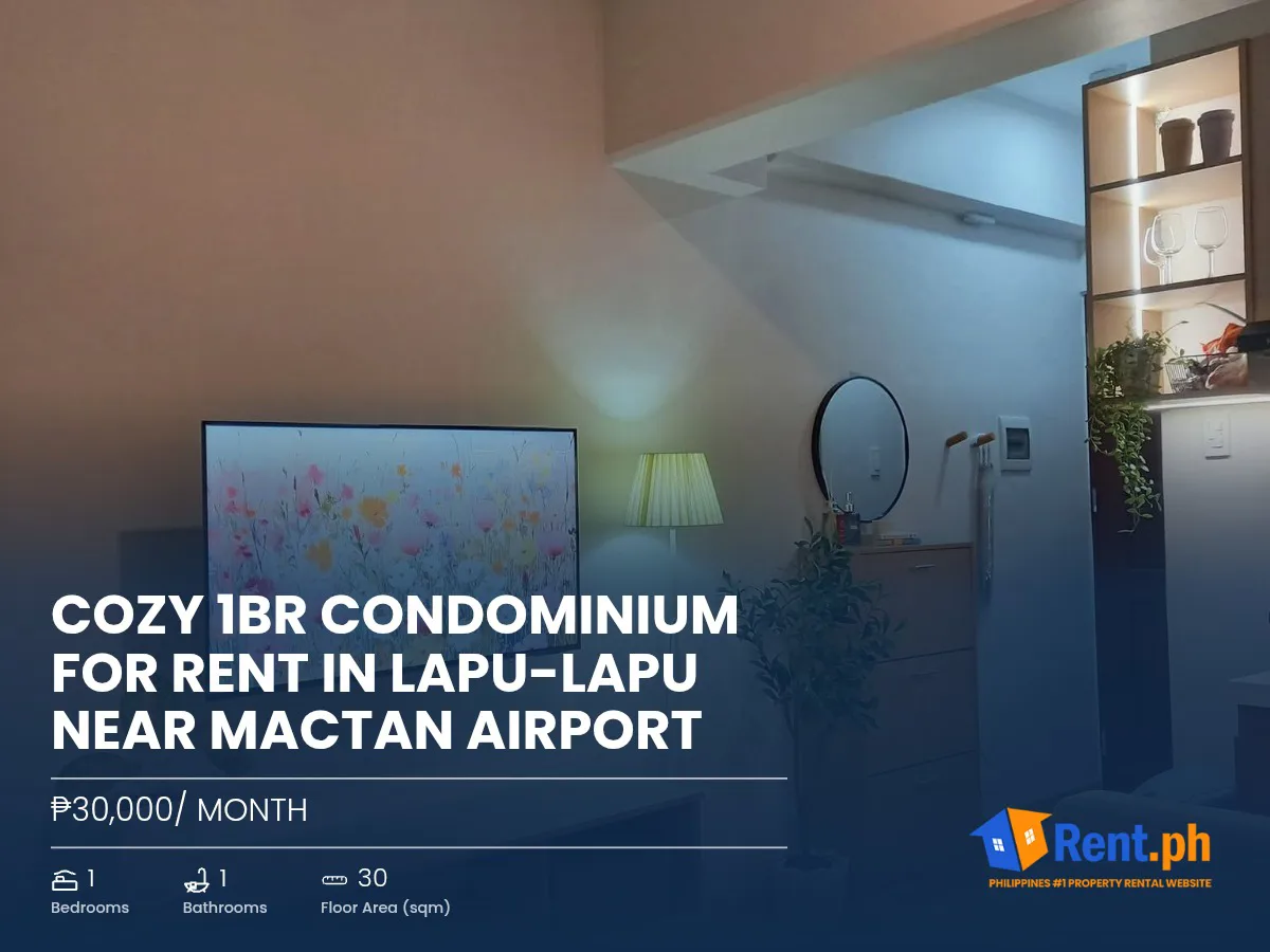 Cozy 1BR Condominium For Rent in Lapu-Lapu near Mactan Airport