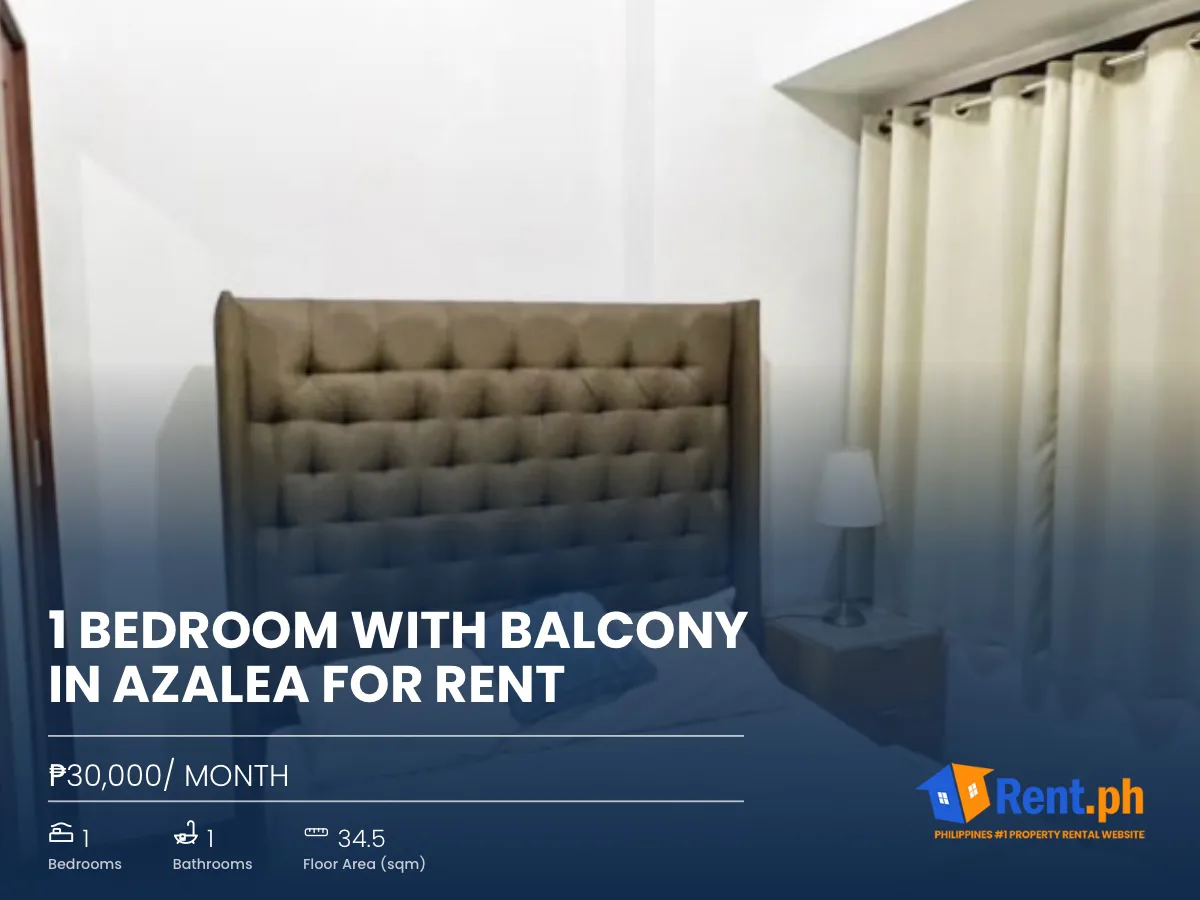 1 Bedroom with Balcony in Azalea for Rent