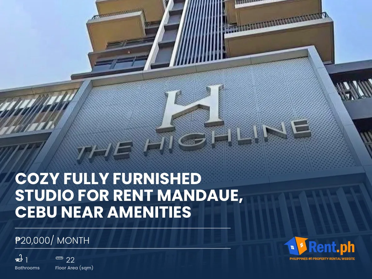 Cozy Fully Furnished Studio For Rent Mandaue, Cebu near Amenities