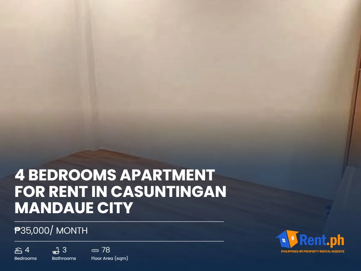 4 Bedrooms Apartment for rent in Casuntingan Mandaue City