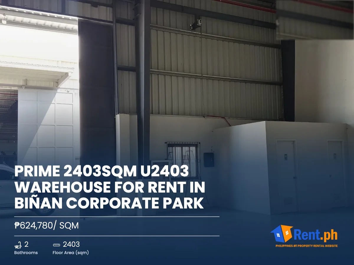 Prime 2403sqm U2403 Warehouse For Rent in Biñan Corporate Park - Secondary Image