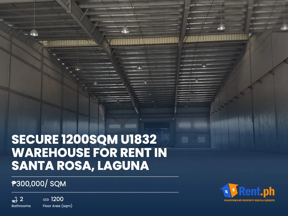 Secure 1200sqm U1832 Warehouse For Rent in Santa Rosa, Laguna - Secondary Image
