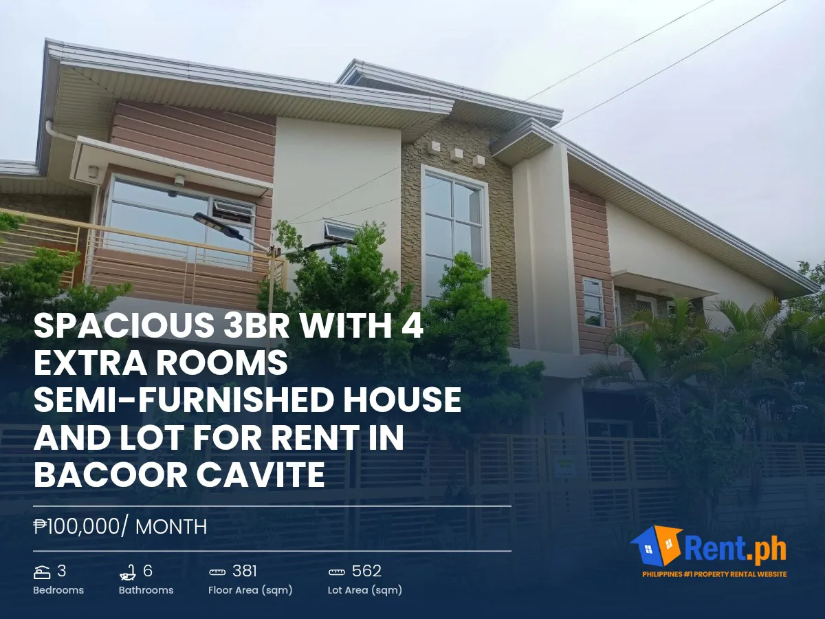 spacious-3br-with-4-extra-rooms-semi-furnished-house-and-lot-for-rent-in-bacoor-cavite-for-rent