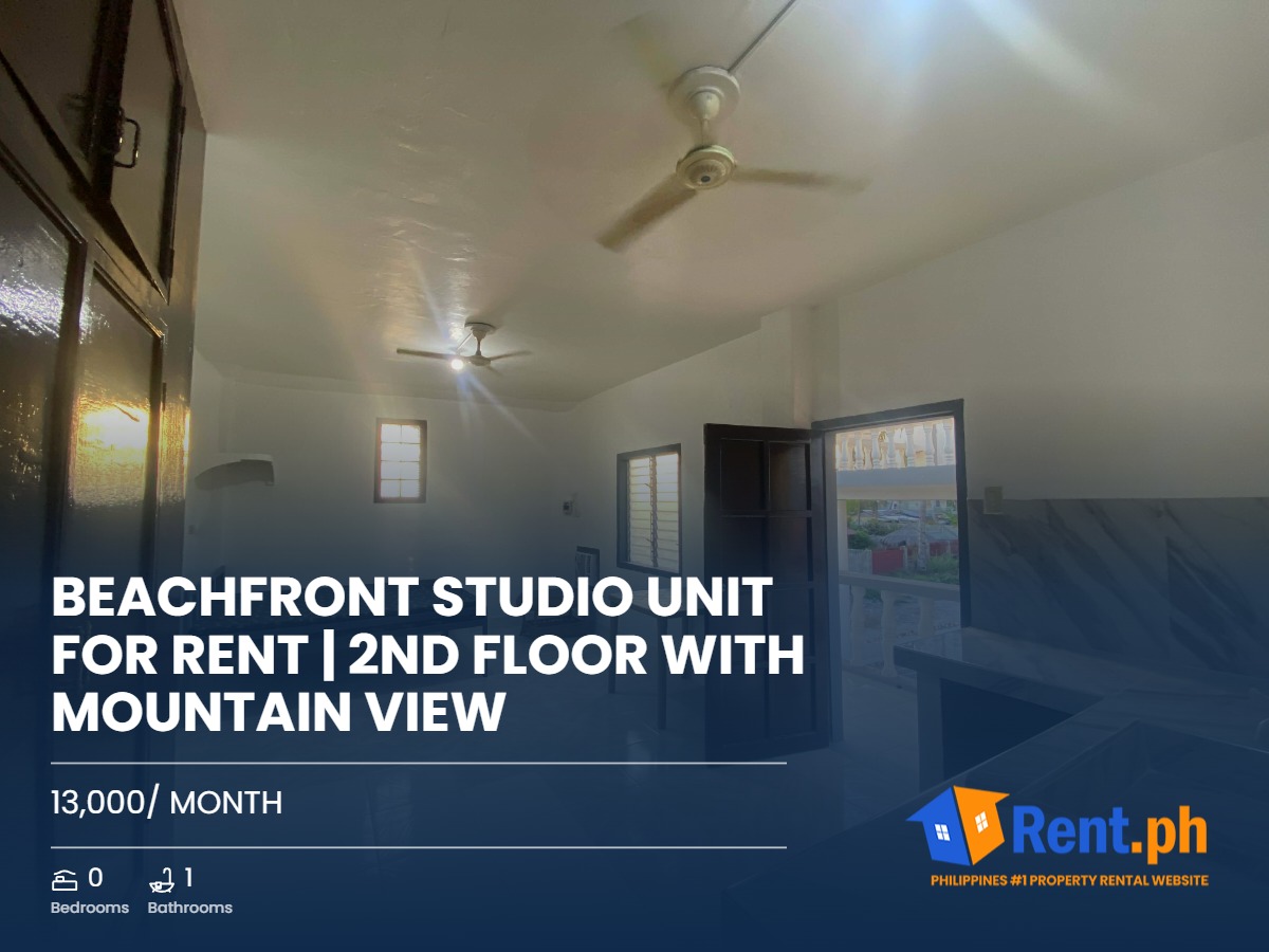 beachfront-studio-unit-for-rent-2nd-floor-with-mountain-view-for-rent