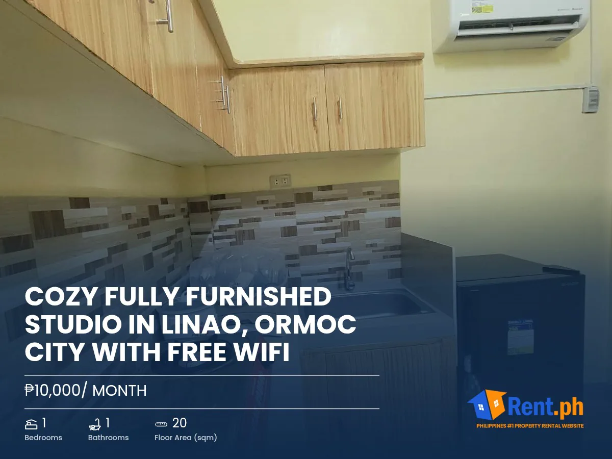 cozy-fully-furnished-studio-in-linao-ormoc-city-with-free-wifi-for-rent