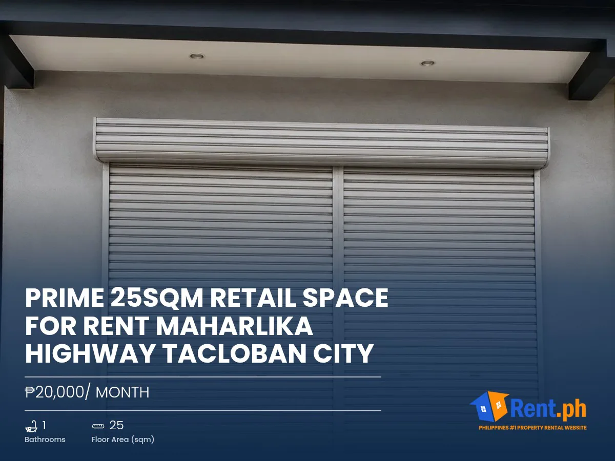 Prime 25sqm Retail Space For Rent Maharlika Highway Tacloban City