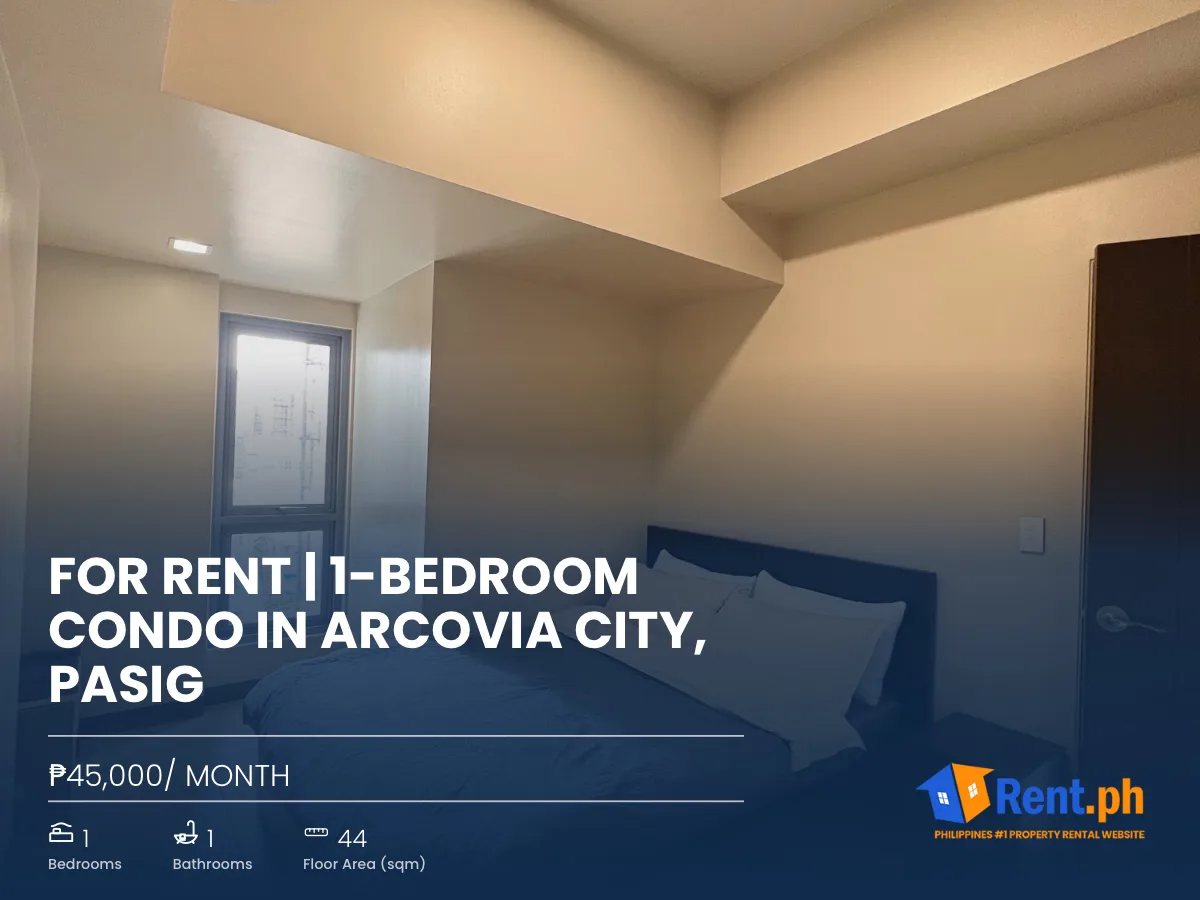 FOR RENT | 1-BEDROOM CONDO IN ARCOVIA CITY, PASIG