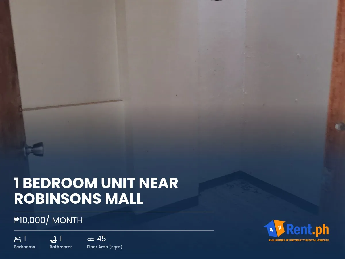 1 bedroom unit near Robinsons Mall