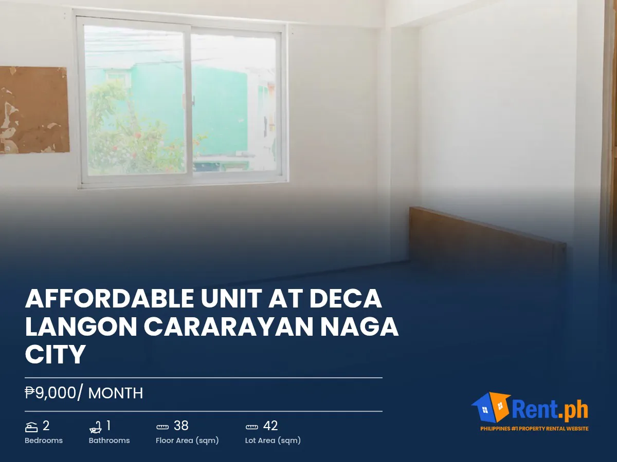 Affordable unit at deca langon cararayan naga city 