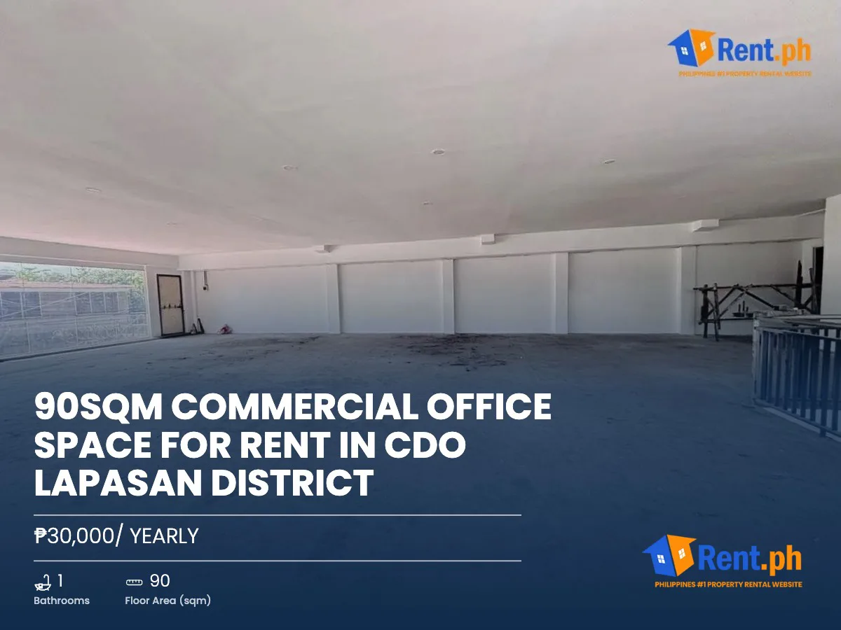 90sqm Commercial Office Space For Rent in CDO Lapasan District
