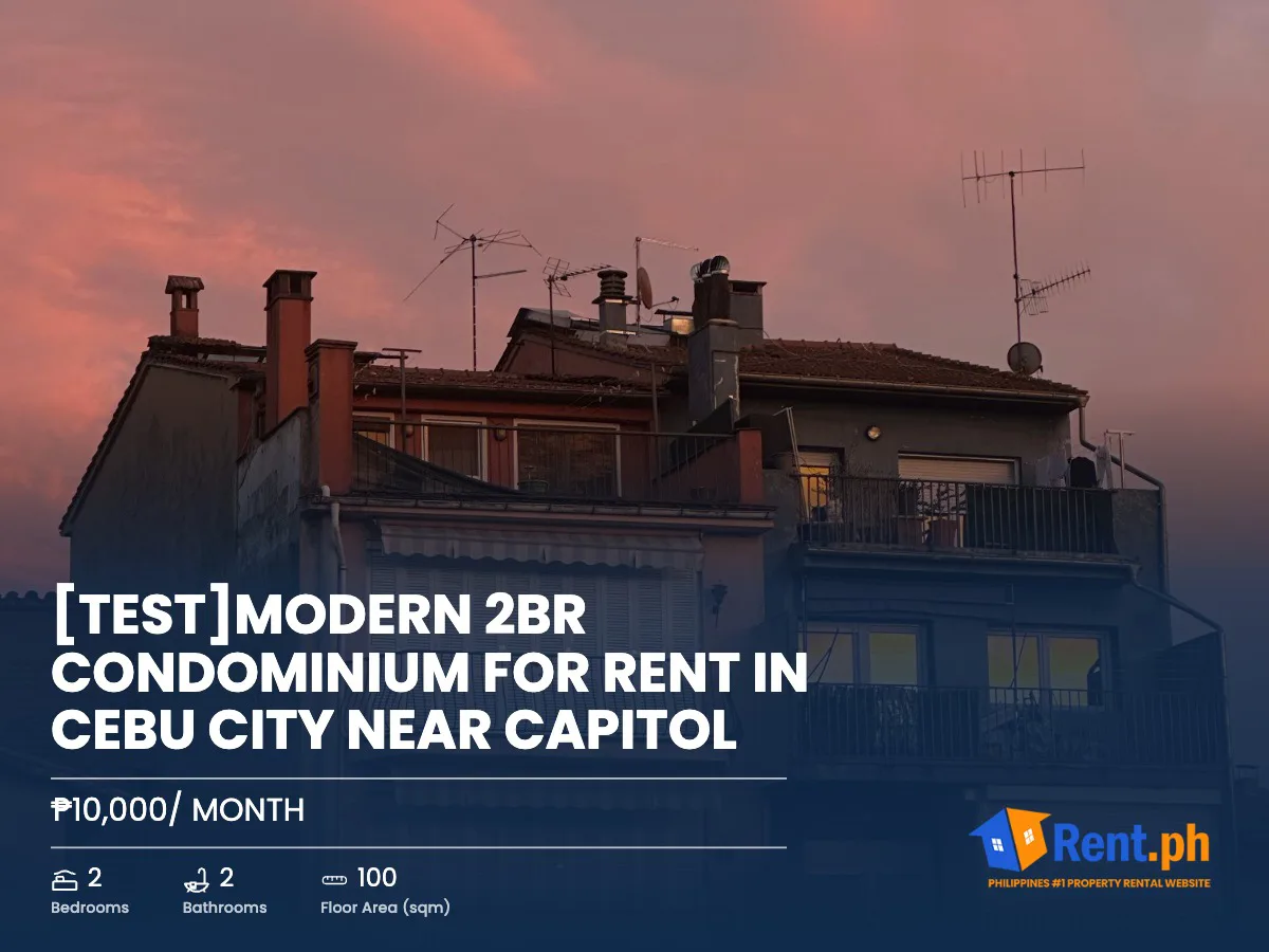 [TEST]Modern 2BR Condominium For Rent in Cebu City near Capitol