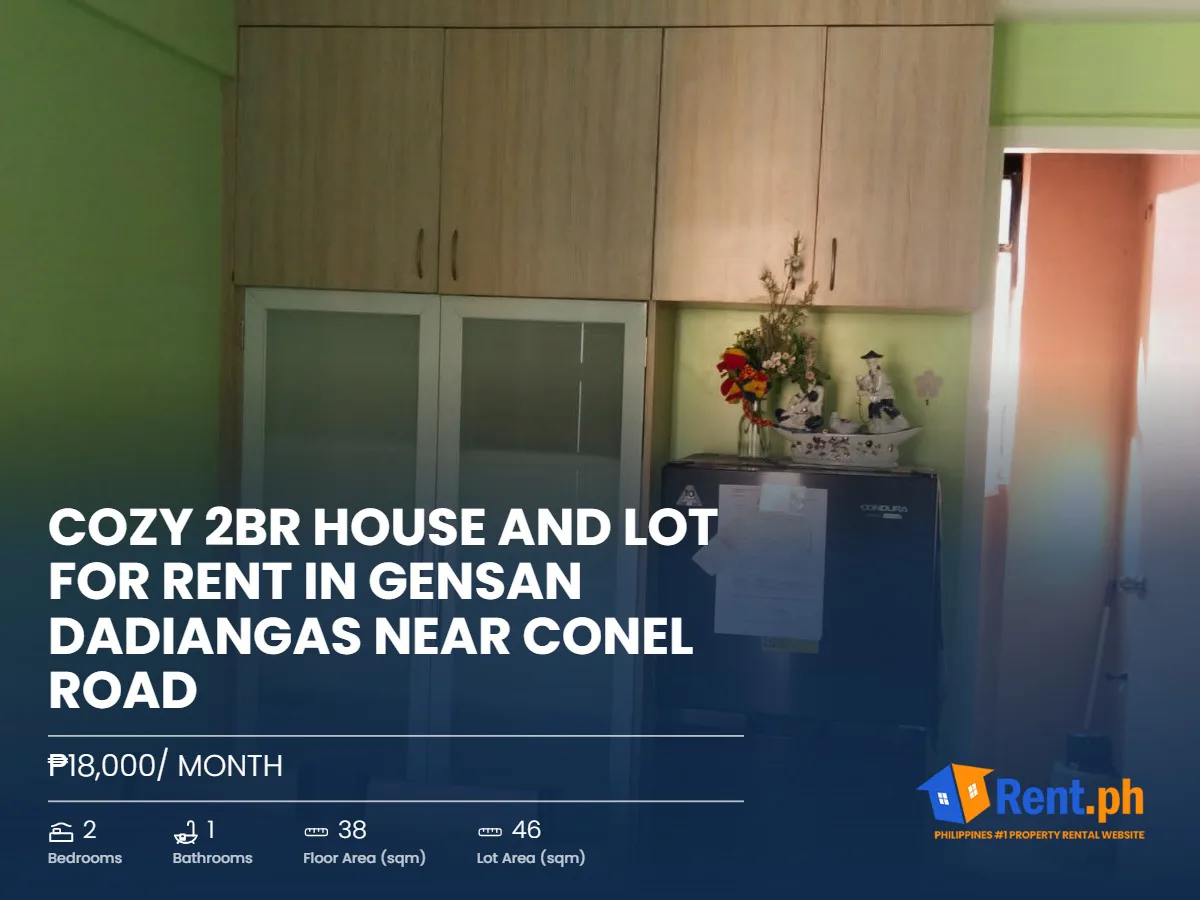 Cozy 2BR House and Lot For Rent in Gensan Dadiangas near Conel Road