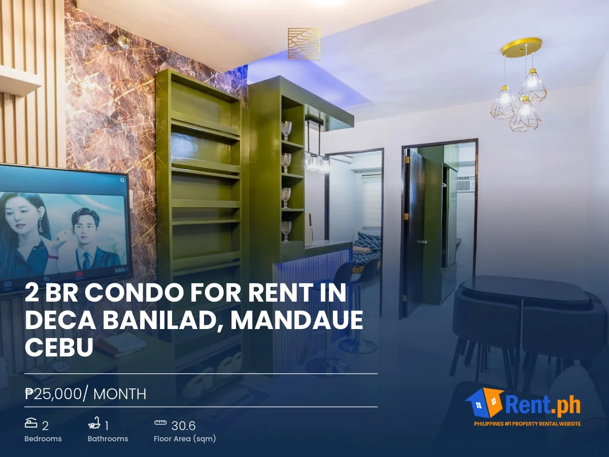 2 BR Condo For Rent in Deca Banilad, Mandaue Cebu