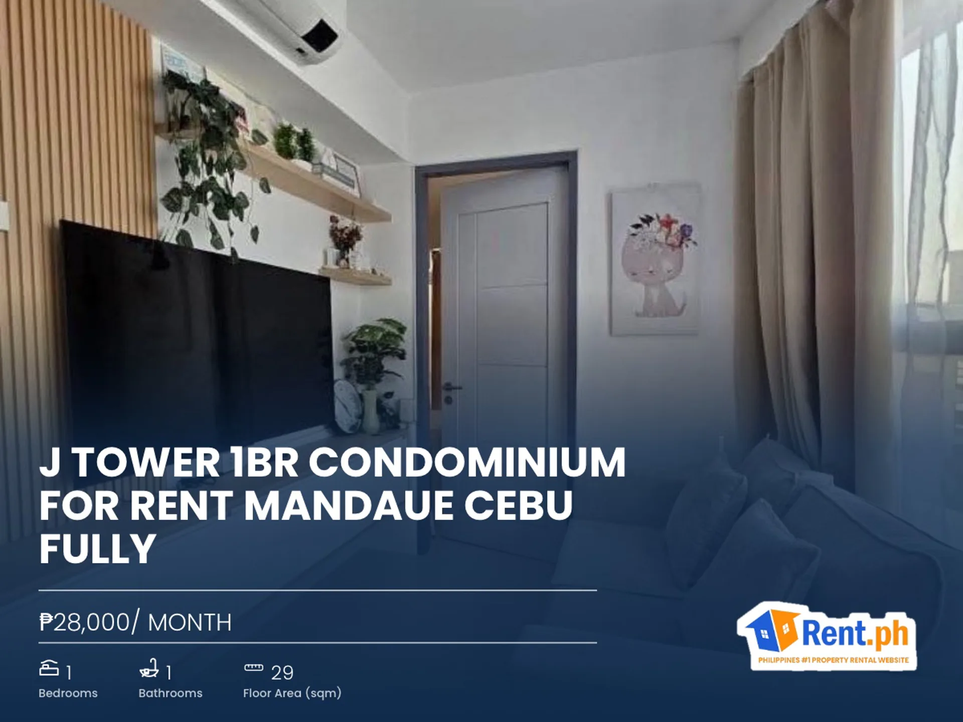 J Tower 1BR Condominium For Rent Mandaue Cebu Fully