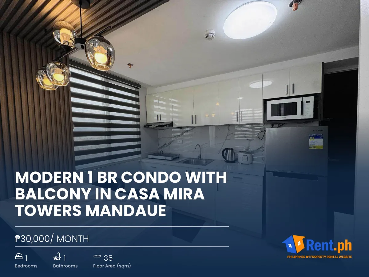 Modern 1 BR Condo with Balcony in Casa Mira Towers Mandaue