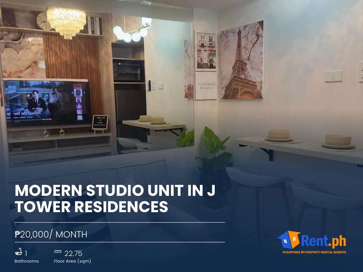 Modern Studio Unit in J Tower Residences