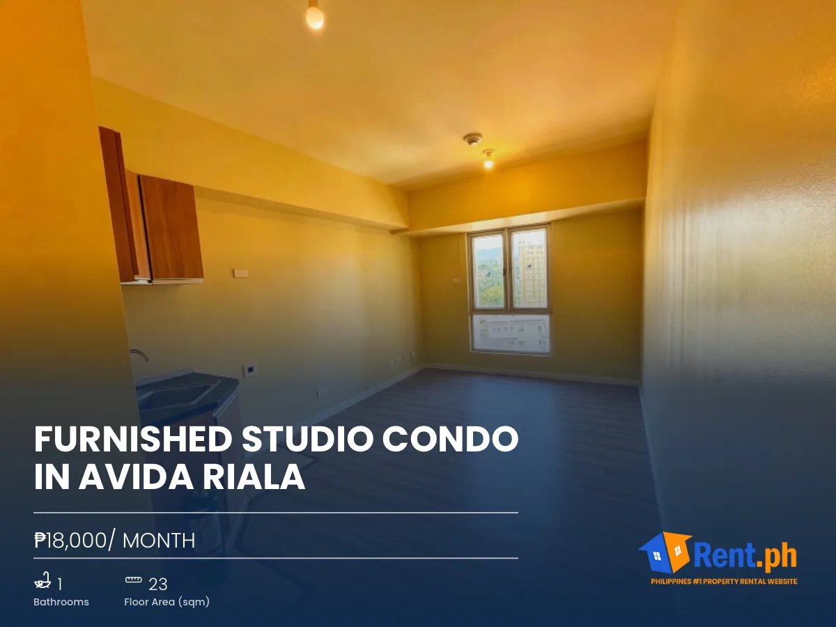 Furnished Studio Condo in Avida Riala