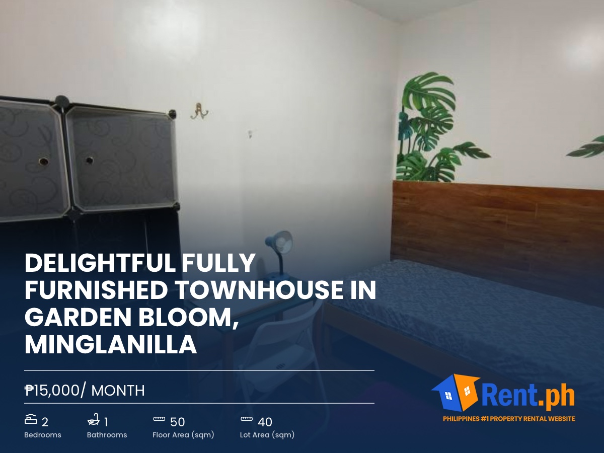 Delightful Fully Furnished Townhouse in Garden Bloom, Minglanilla
