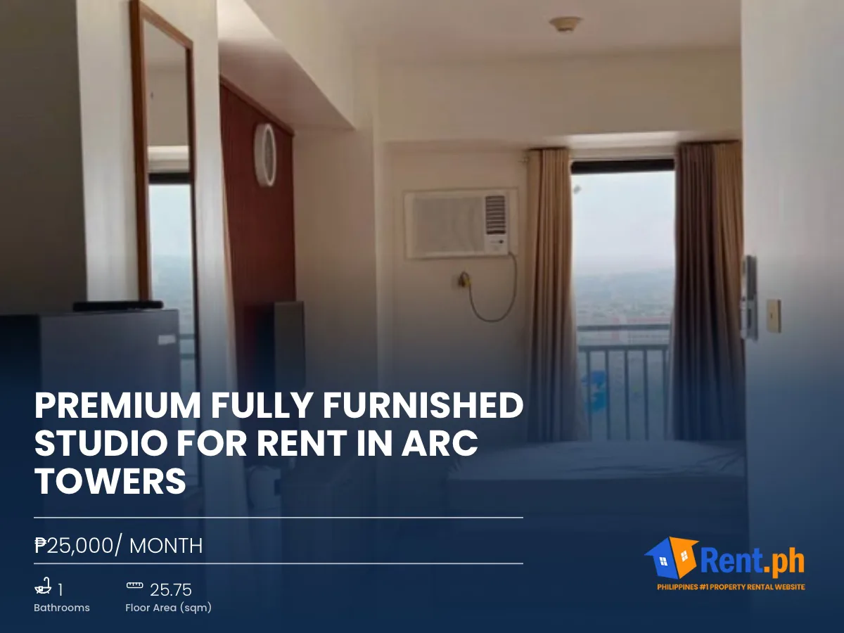 Premium Fully Furnished Studio For Rent in ARC Towers