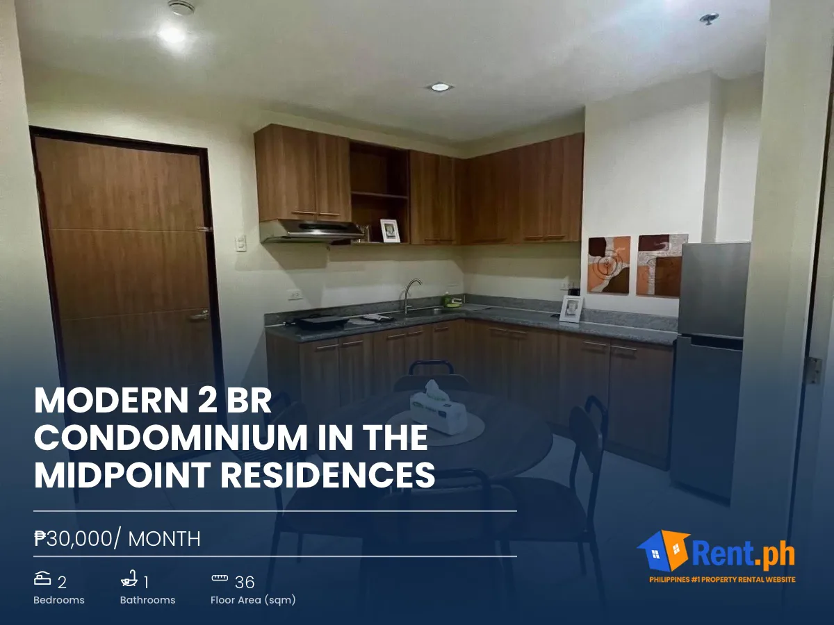 Modern 2 BR Condominium in The Midpoint Residences