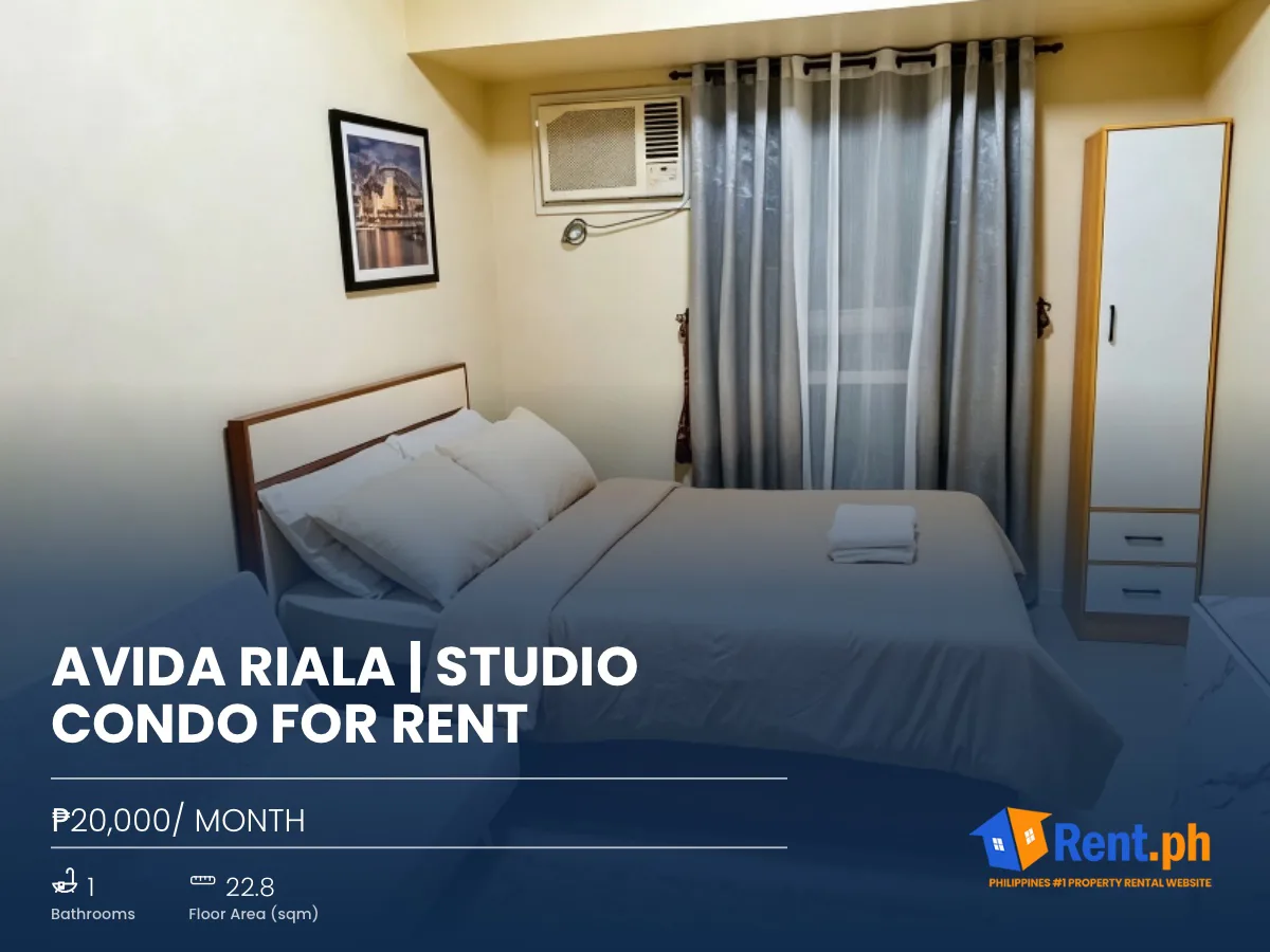 Avida Riala | Studio Condo for Rent